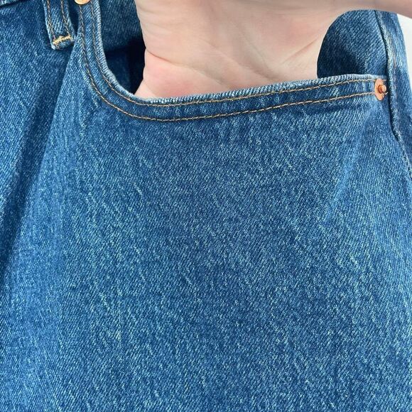 Levi's Women's Ribcage Straight Ankle Jeans Blue‎ Denim Medium Wash Size 18W - Picture 8 of 13